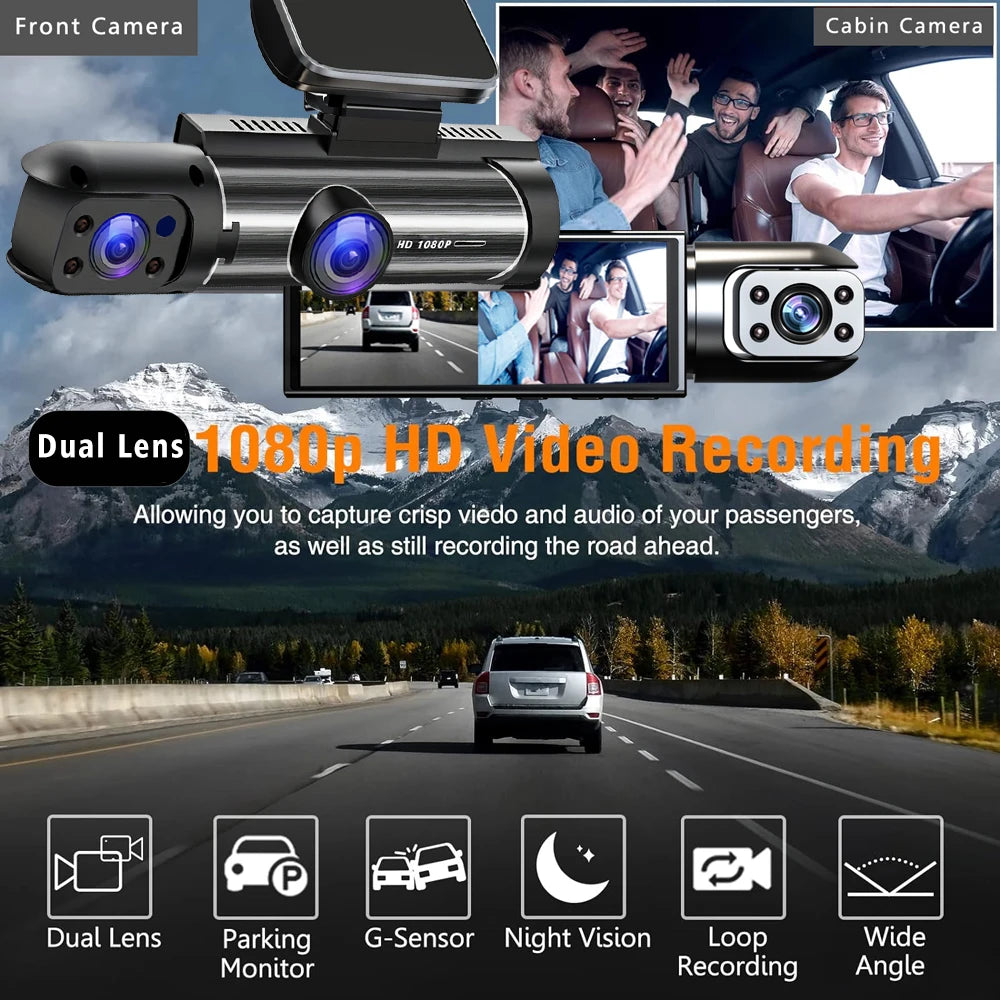 Dual-Lens FHD 1080P Dash Camera