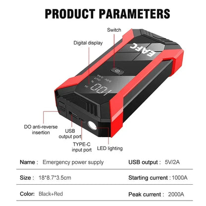 12V Car Jump Starter & Power Bank