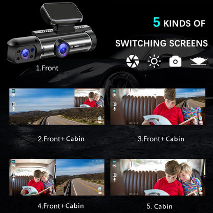 Dual-Lens FHD 1080P Dash Camera